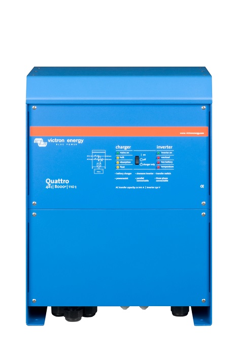 Menič/nabíjač Quattro 48V/8000VA/110A-100A/100A